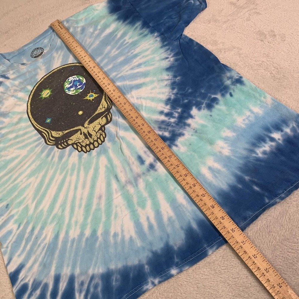 Grateful Dead Shirt Mens XL Blue Tie Dye Space Skull Cosmic Graphic Tee SS - Picture 5 of 7